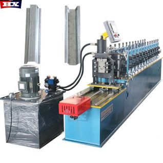 Hat channel roll forming machine