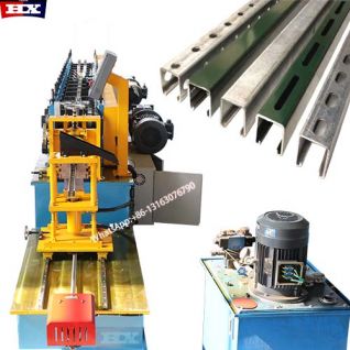 Unistrut roll forming machine