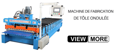 machine de fabrication de tôle ondulée