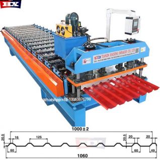 Máy cán tôn sóng vuông 9 wave roof making machine