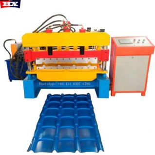 Glazed tile roofing machine